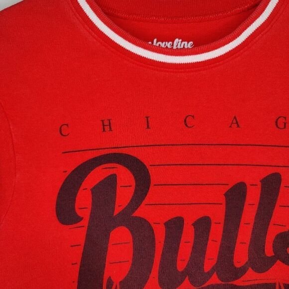 We Love Fine Chicago Bulls Crew Neck Sports Pull Over - Picture 6 of 9